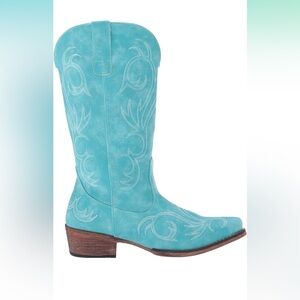 Blue cowgirl boots